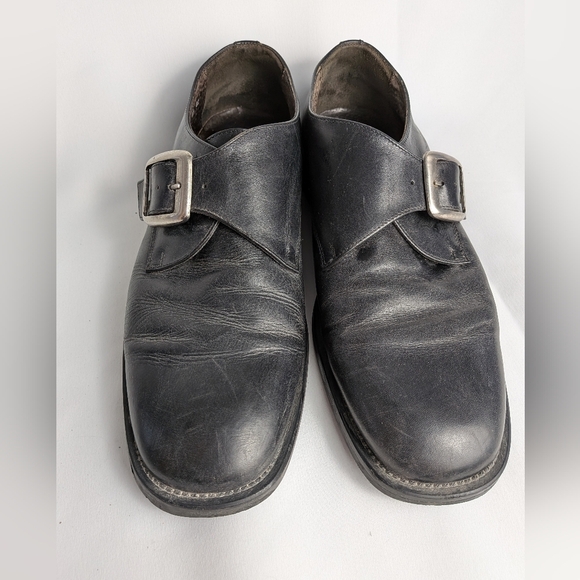 BASS Vintage Men Formal And Casual Leather Flat Slip On Shoes Size 10.5 - Picture 2 of 10